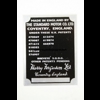 Typeplaatje Ferguson TE20 1947-54