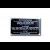 Start instruction plate Massey Ferguson 35. 1959-63