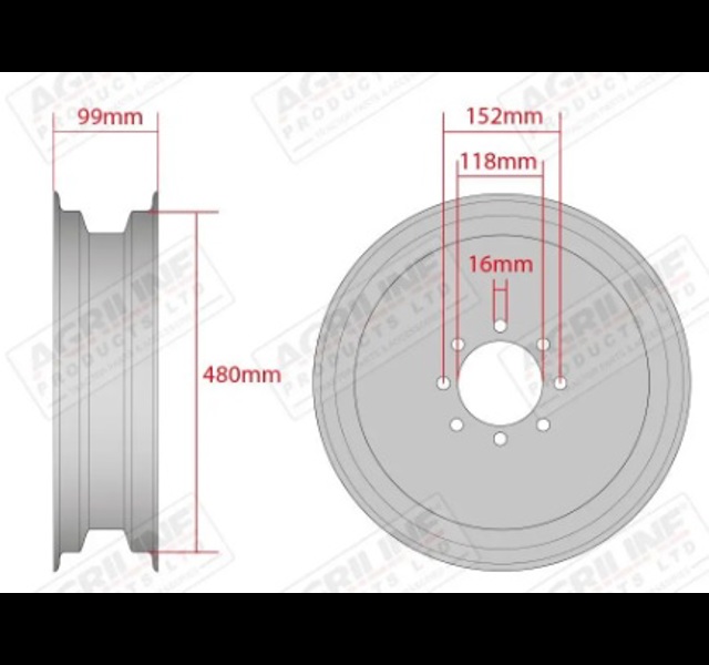 Front wheel rim 4.00 x 19 Histoparts