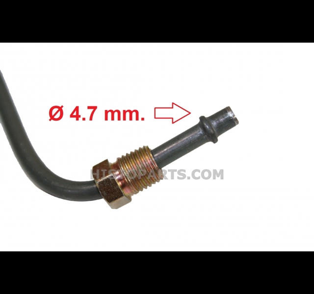 Fuel line, aux. tank to heaterplug. Massey Ferguson 135 Histoparts