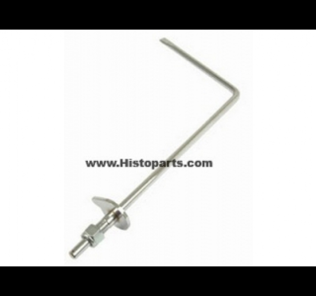 Chromen gas hendel (voor 330 mm hoge grille) MF135