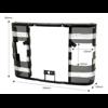 Front grille 14" (355mm) hoog. MF135 Histoparts