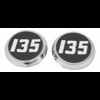 Bonnet side emblem set , MF135