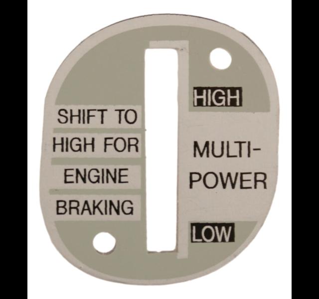 Multi power, plate. MF135