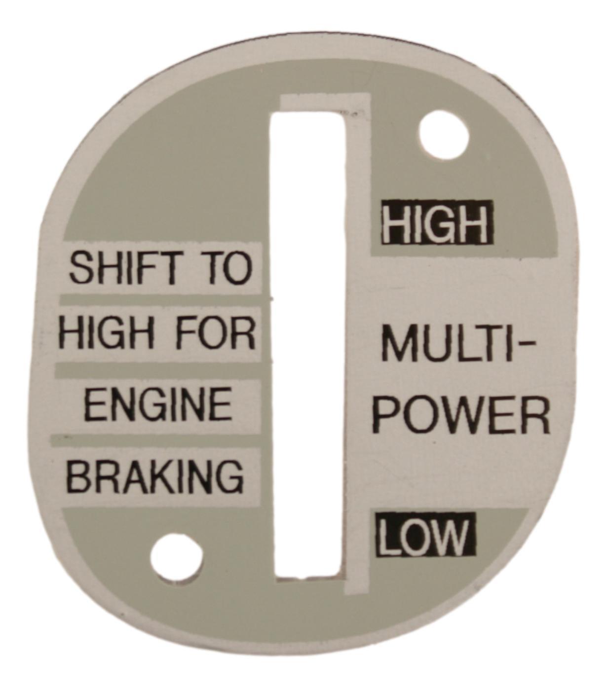 Multi power, plate. MF135