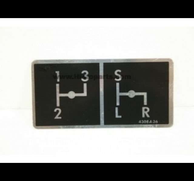 Deutz gear shift tag,