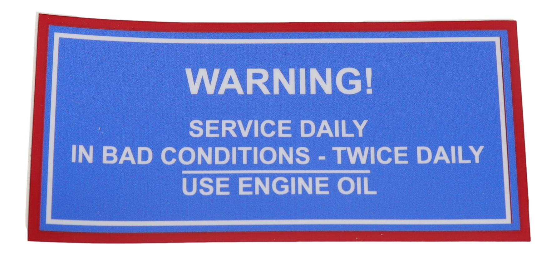 Decal, "Service Daily" Ferguson TEF.