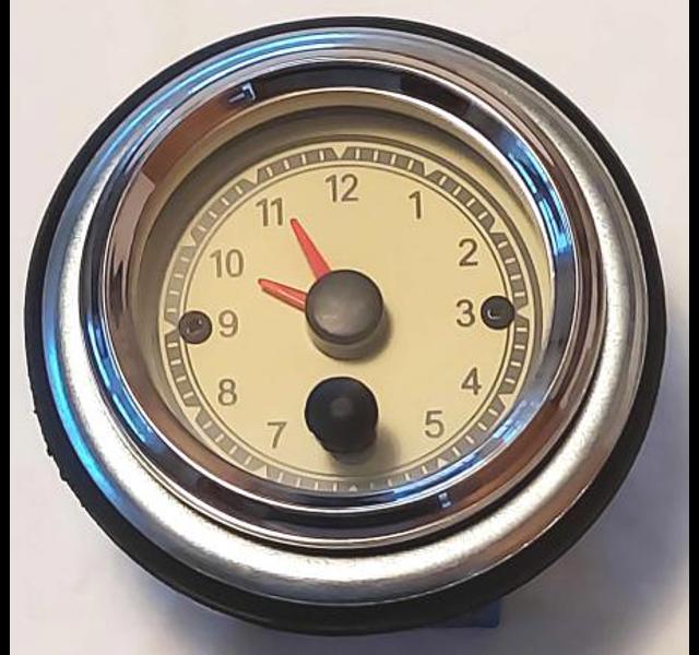 Clock, 12/24V fits dashboard.