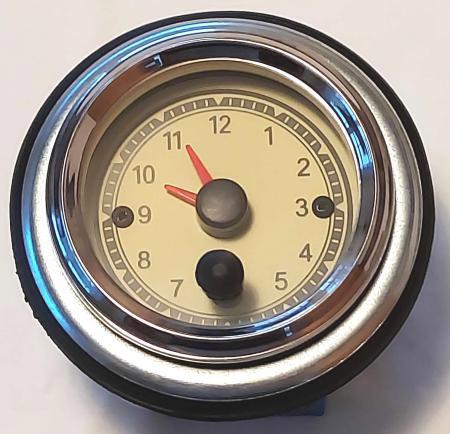 Klok, 12/24V voor in dashboard (1)