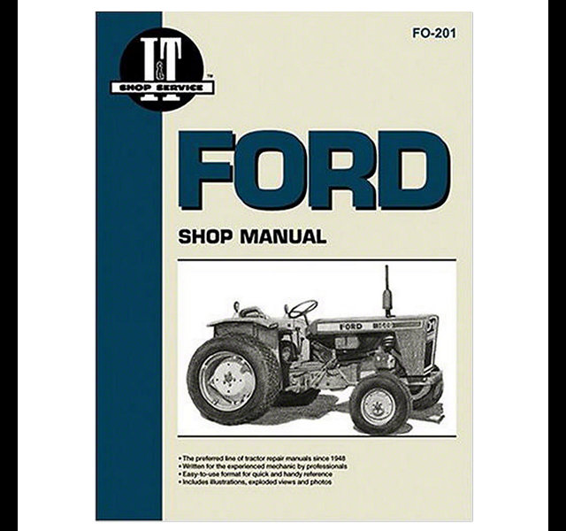 Workshop manual, Fordson Dexta, Major & 5000 - 9000 series