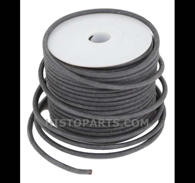 1.5 qmm. cloth covered, old style wire, Black