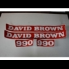 Decalset Bonnet, German David Brown 990 Selectamatic