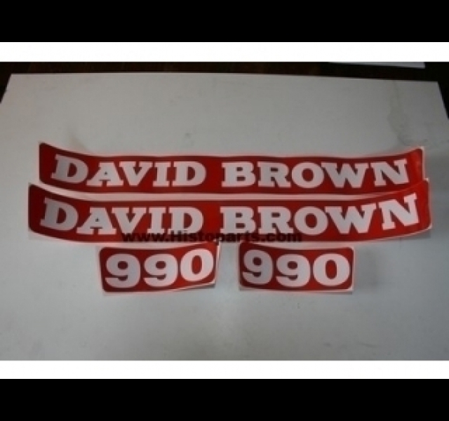 Decalset Bonnet, German David Brown 990 Selectamatic