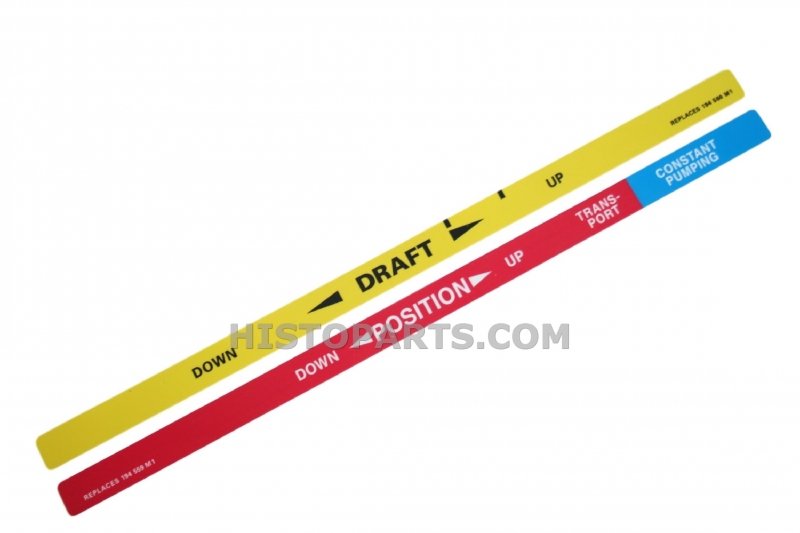Decal, lift control, draft control. MF135 & 35