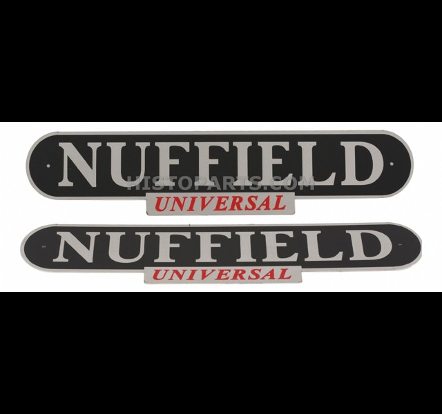 Aluminium Nuffield Universal emblemen set