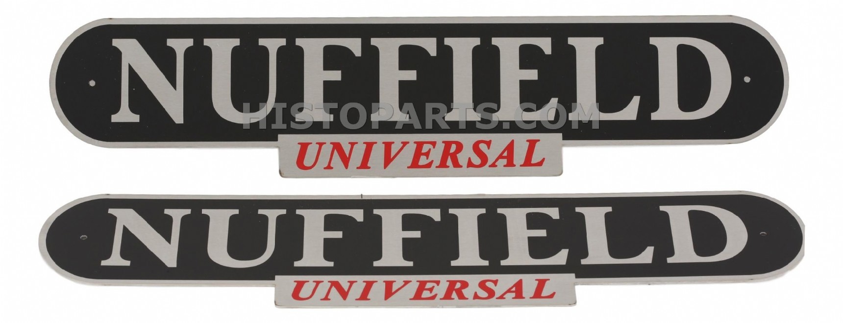 Aluminium Nuffield Universal emblemen set