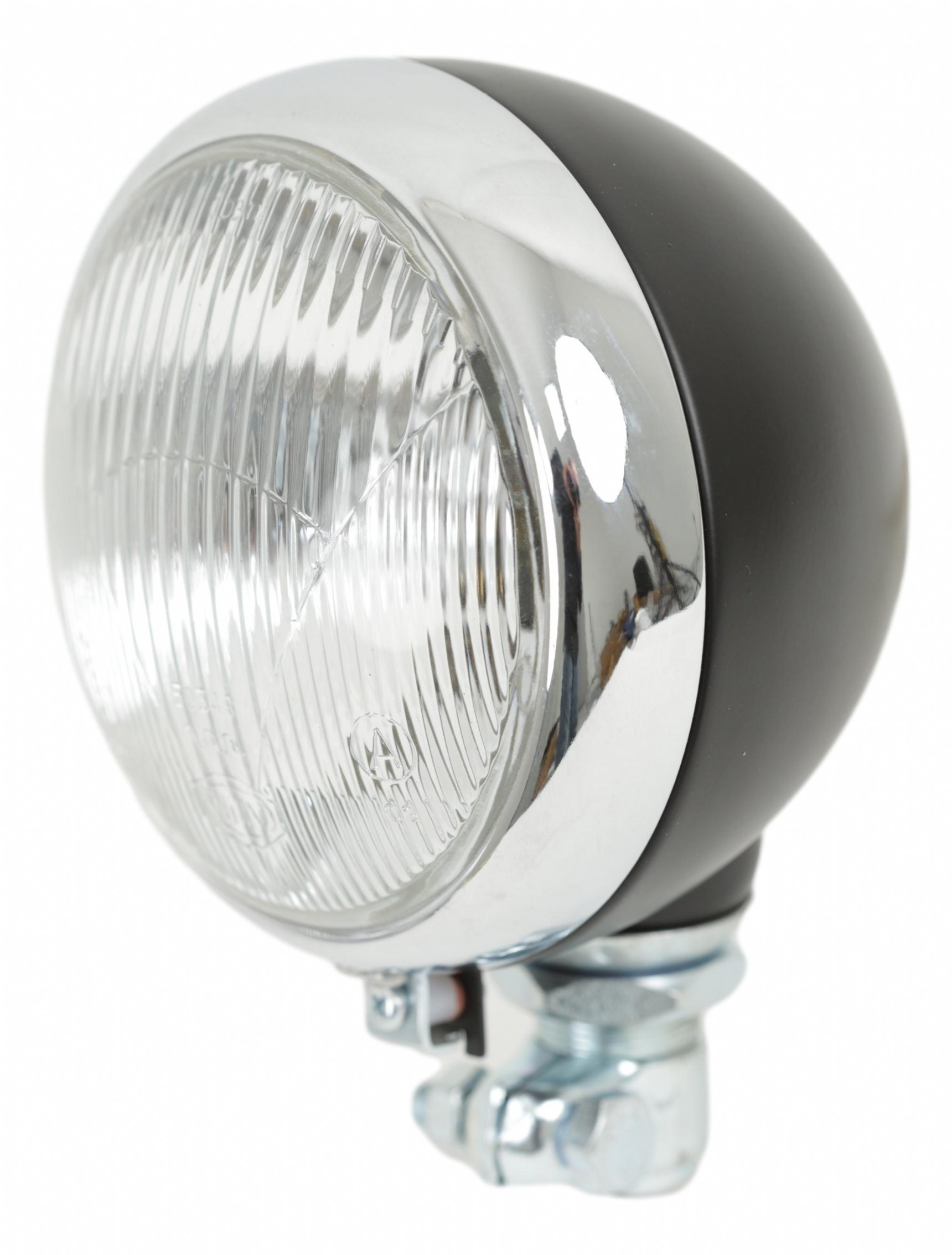 productfoto van Koplamp set met chrome ring en buismontage onder 