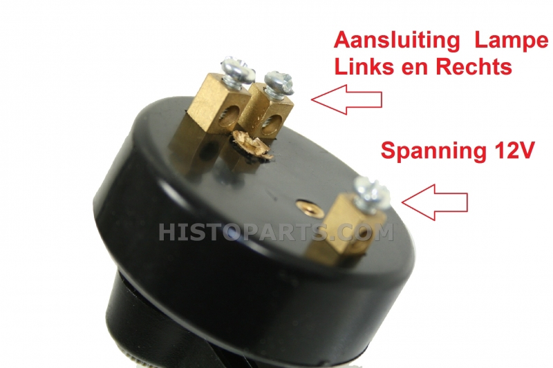 Indicator switch and flasher unit, 12V Histoparts