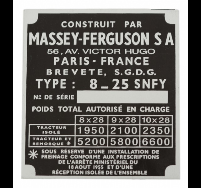 Type plaatje Franse MF135