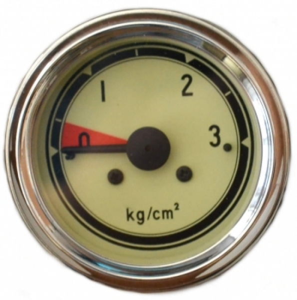 Oliedrukmeter mechanisch 60mm. 0-3 bar