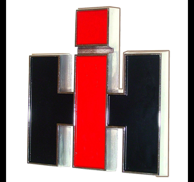 Chromen IH embleem 91 x 102 mm
