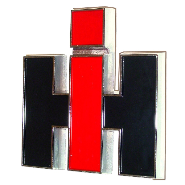 Chromen IH embleem 91 x 102 mm