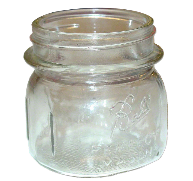 Glass jar for Donaldson pre cleaner (1)