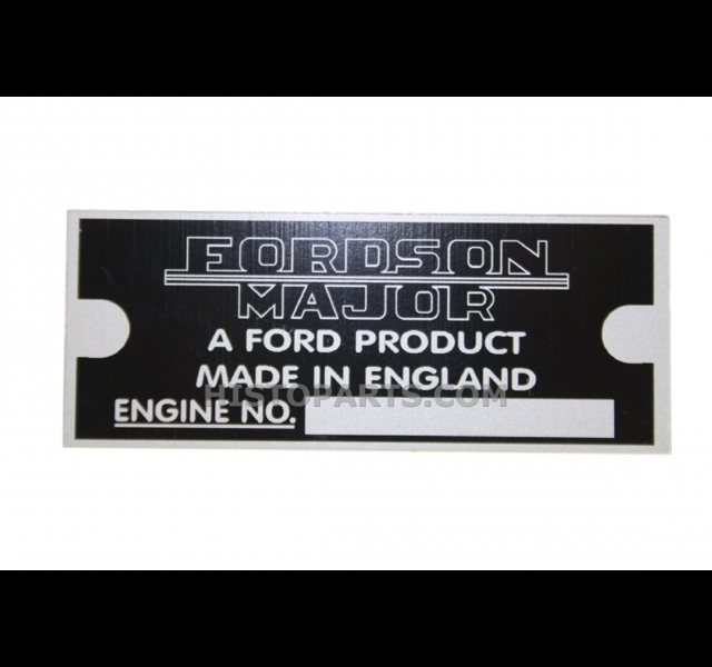Typeplaatje Fordson Major