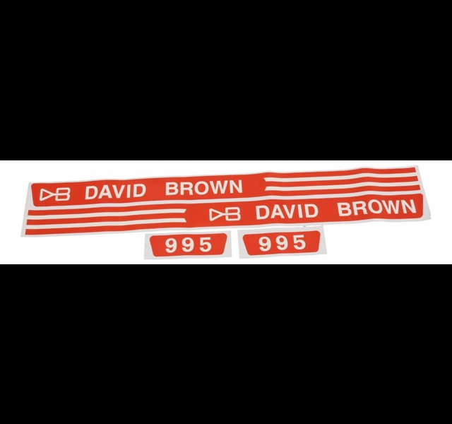 Bonnet decals set David Brown 995.