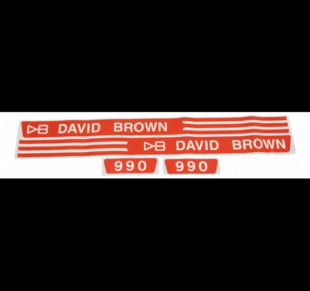 Bonnet decals set David Brown 990. Histoparts