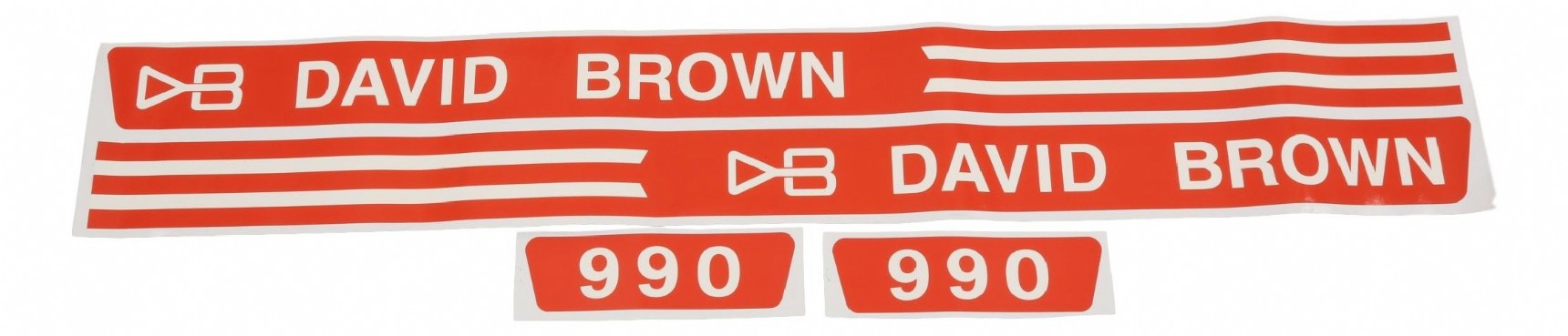 Bonnet decals set David Brown 990. Histoparts
