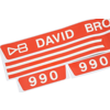 Motorkap stikkerset David Brown 990,
