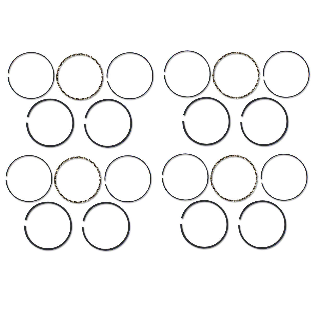 Piston ring set. Std. Continental N62
