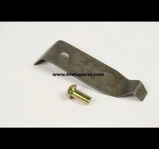 Cluch pulley cover retaining spring. John Deere