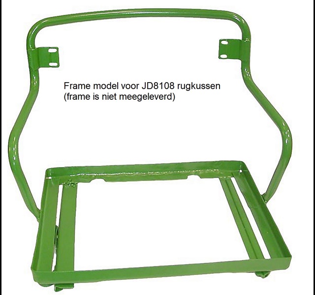 Back rest Seat cushion, Yellow. John Deere A - 830 Histoparts
