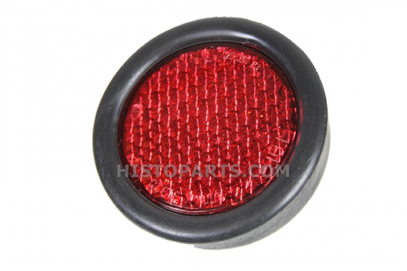 Reflector with rubber housing