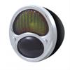 Tail light with indicator, Chrome-black housing