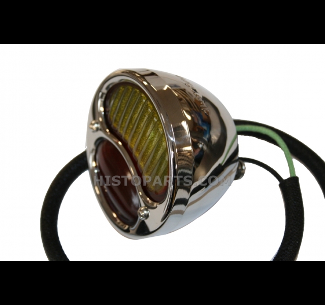 Tail light with indicator, Stainless steel housing