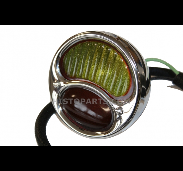 Tail light with indicator, Stainless steel housing Histoparts