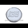 Cast bonnet side emblem , MF135