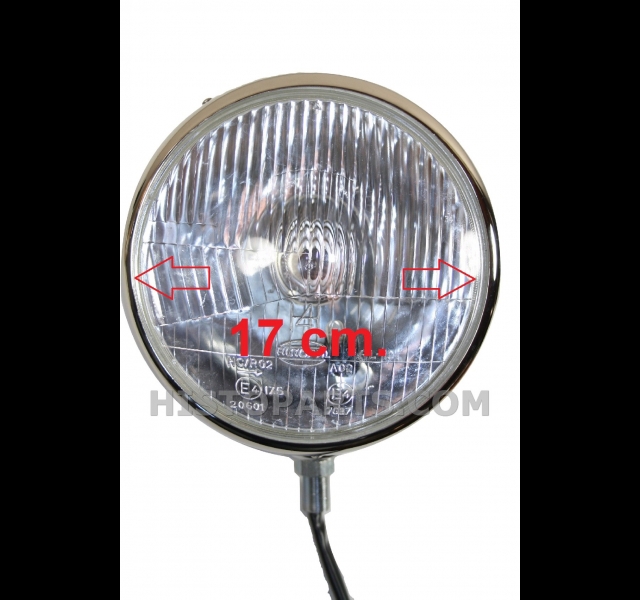 Lucas model, 7 inch diameter head lamp Histoparts