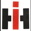 IH logo, fits in plastic International 523, 624, 724 and 824 grille