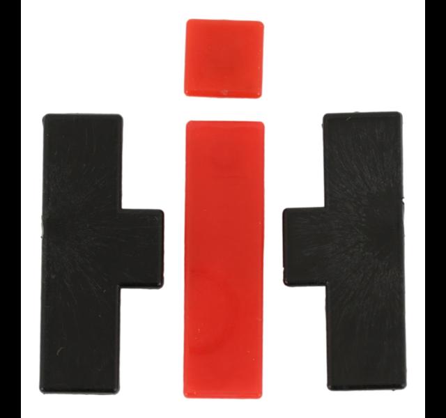IH logo, fits in plastic International 523, 624, 724 and 824 grille