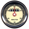 Hour meter with white scale