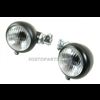 Headlight set, with tube mounting. 105mm