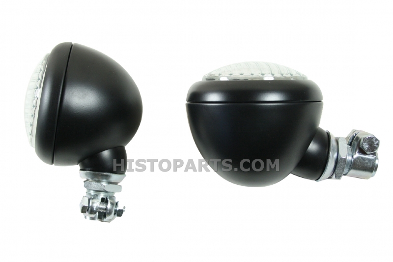 Koplamp set met buismontage en bol glas 105mm Histoparts
