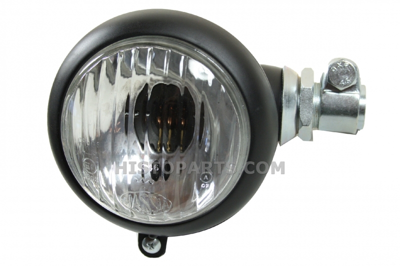 productfoto van Koplamp set met buismontage en bol glas 105mm