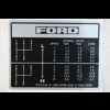 Ford dash gear decal