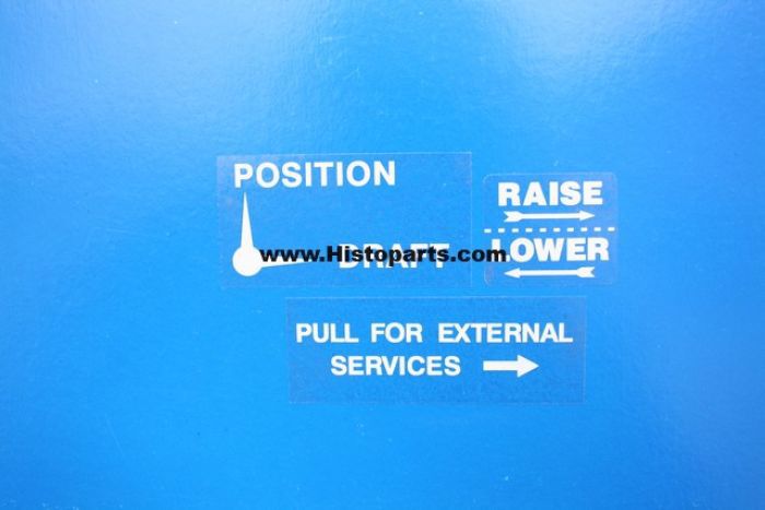 Positie stikkers Ford 1000 serie