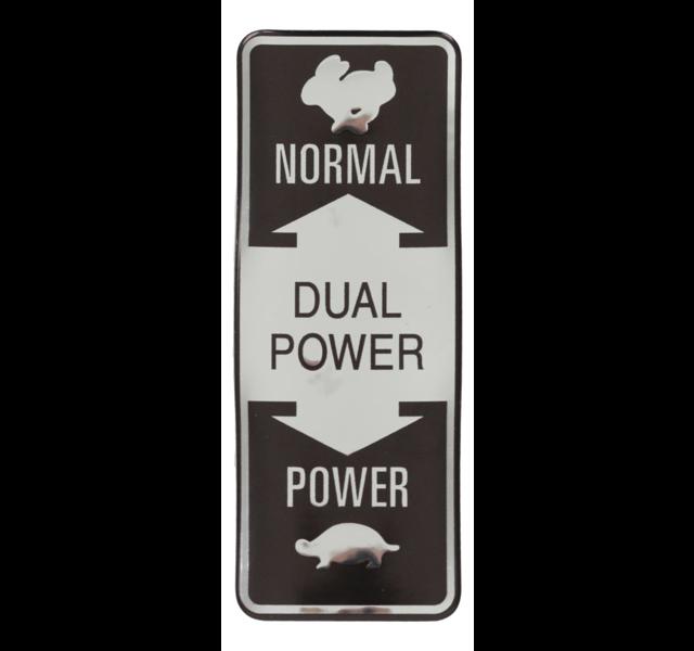 Dual Power shift position decal